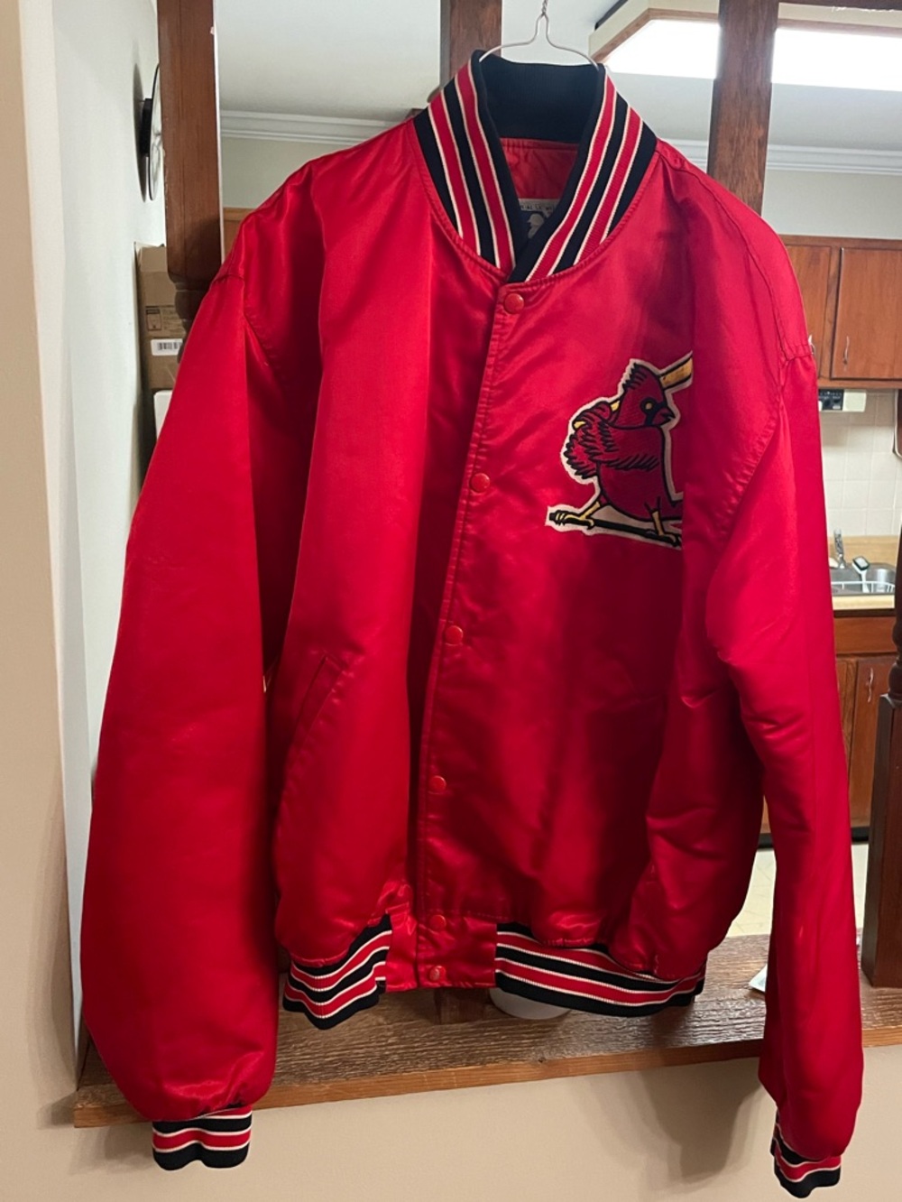 STARTER Red Satin MLB St Louis Cardinals Jacket - Vintage 1980’s -EUC!!